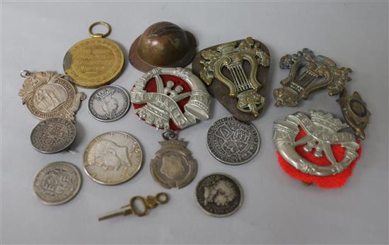 A small group of coins and medals